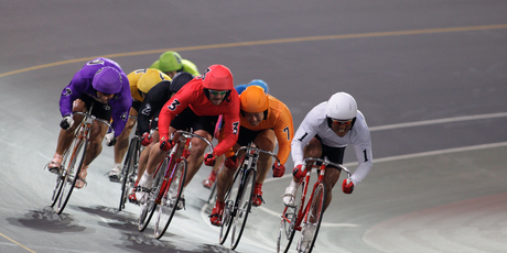 Ups and downs: Simon van Velthooven in red. Photo / Supplied