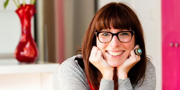 Annemaree Shaw left her corporate job to create cushions that "make people smile". Photo / Babiche Martens