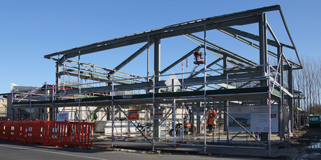 Post-earthquake construction is starting to pick up in Christchurch. Photo / Geoff Sloan