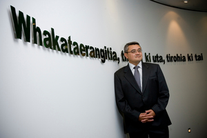 Jim Mather, chief executive of Maori Television, at his office in Newmarket, Auckland. Photo / Dean Purcell