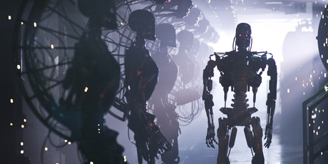 In 'The Terminator' movies artificially intelligent machines try to exterminate the human race.