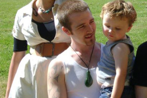 Jaime Gilbert holding his son Levi. Photo / File / Facebook