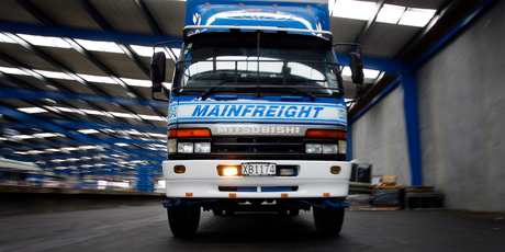 Mainfreight rose about 4 per cent to a record close of $11.75. Photo / Sarah Ivey