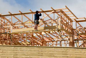 Growth was largely confined to the construction sector, where activity increased 4.5 per cent. Photo / Mark Mitchell