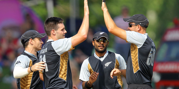 Mitchell McClenaghan for three wickets as the Black Caps won their tour opener. Photo / Getty Images