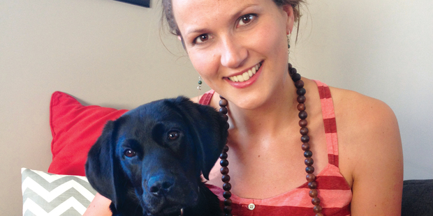 Libby Crawford's new pet, Malo, will travel with her on a summer holiday. Photo / Supplied