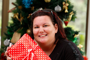 Pauline Stockhausen was brought to tears after receiving her Secret Santa gift. Photo / Herald on Sunday