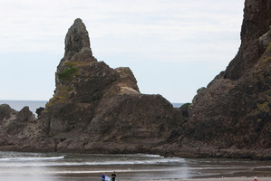 Piha Beach, where a woman went missing on the weekend.Photo / Chris Loufte