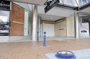 A car drove into a shop on Christmas day. Photo / Bay of Plenty Times