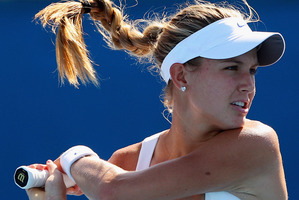 Canadian Eugenie Bouchard, who's had a year of big wins, may get the last wildcard. Photo / Getty Images