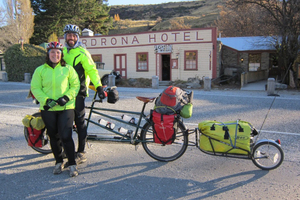 Kat and Steve Turner began their 30-country epic journey in New Zealand. Photo / www.tandemturners.com