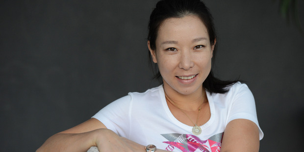 China's Zheng Jie in Auckland yesterday. Photo / Photosport