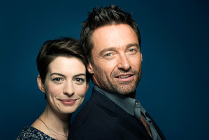 Anne Hathaway and Hugh Jackman sing live on camera in Les Miserables, set in post-Napoleonic France. Photo / AP