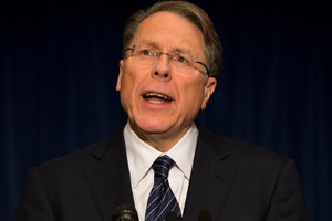 The National Rifle Association executive vice president Wayne LaPierre. Photo / AP