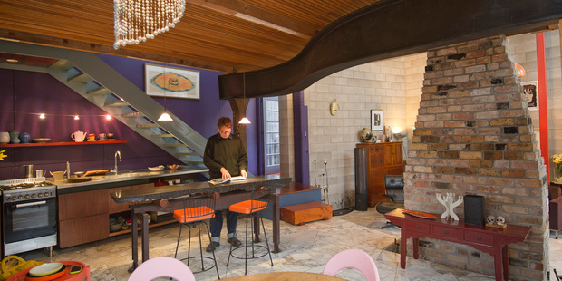 A combination of quirky architecture with artistic decor to create the creative's dream house. Photo / Ted Baghurst