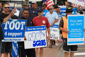 The Ports of Auckland strike was one of the more difficult PR jobs. Photo / Greg Bowker