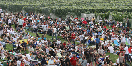 Summer concerts and events at the Villa Maria winery in Mangere draw big crowds. Photo / Glenn Jeffrey