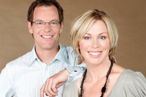 Simon Dallow and Wendy Petrie. Photo / Chris Skelton