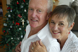 Dave Murray and Shirley Pidgeon stunned family and friends by exchanging vows on Christmas day. Photo / John Stone