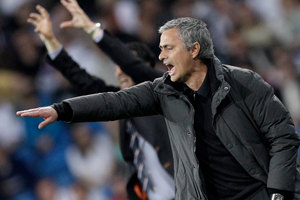 Defiant Real Madrid coach Jose Mourinho insisted today that he would not be resigning. Photo / Getty Images.
