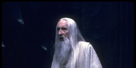 Sir Christopher Lee plays character Saruman. Photo / Supplied