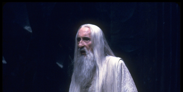 Sir Christopher Lee plays character Saruman. Photo / Supplied