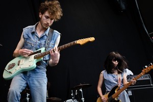 Yuck perform at Laneway Festival. Photo / Milana Radojcic