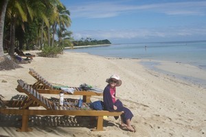 Seaside activities helped keep nine-year-old Hamish, who has Asperger's syndrome, busy on Fiji's Plantation Island. Photo / Laurilee McMichael
