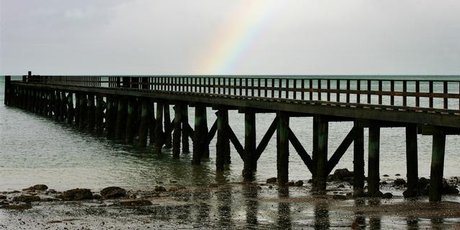 Cornwallis wharf is one of the region's golden opportunities for weekend visits. Photo / Kenny Rodger