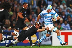 Argentina did not play the All Blacks at all between the 2007 and 2011 World Cups - now they will meet twice a year. Photo / Getty Images