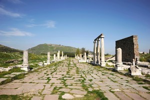 The 'high city' of Pergamon, south of Troy, has the remains of a superb temple and a theatre from the third century BC. Photo / Thinkstock
