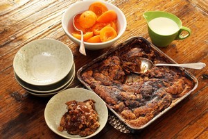 Peaches and apricots are perfect with chocolate. Photo / Janna Dixon