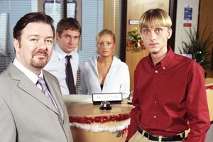 Mackenzie Crook's (right) popularity blossomed as the gormless Gareth in The Office. Photo / Supplied