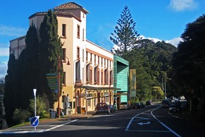Lopdell House in Titirangi. (The part shaded green is a proposed extension to the gallery). Photo / Supplied