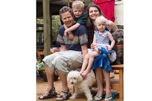 Ben and Rachel Martin with children Daniel and Elizabeth have moved north to Glenfield. Photo / Paul Estcourt