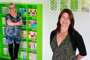 Clean Slate Press' Sandy Roydhouse (left) and Frances McBeath aim to increase sales in places such as Europe and the Middle East. Photo / Steven McNicholl