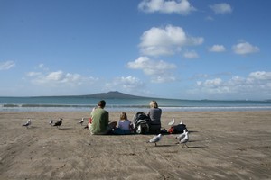 The Cutler-Welsh family welcomed Xavier just hours after the earthquake. Faced with the option of moving - they headed to Auckland and say life is 'awesome'. Photo / supplied