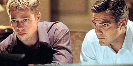 Heists, such as one featured in Ocean's Eleven starring Brad Pitt (left) and George Clooney, could become more common. Photo / Supplied