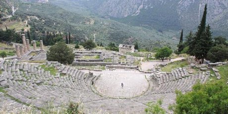 The Pythian Games theatre at Delphi, Greece. Photo / Jim Eagles
