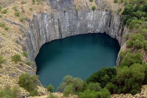 More than 50,000 miners dug deep to create the Big Hole during Kimberley's diamond rush of the late 1800s. Photo / Chris Pritchard