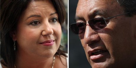 Social Development Minister Paula Bennett, left, and Hone Harawira. Photos / NZ Herald