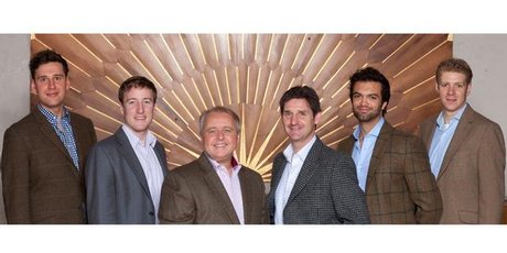 Christopher Bruerton (second from left) says the King's Singers auditioned him twice before offering him the job. Photo / Supplied