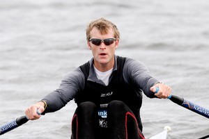 Mahe Drysdale is focused on a top result. Photo / Christine Cornege