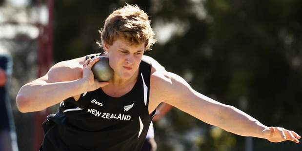 Jacko Gill could be Olympic shot put champion and still get nowhere near the world record. Photo / Getty Images