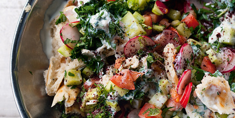 Na'ama's Fattoush. Photo / Jonathan Lovekin