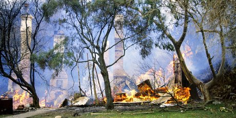 The Bain family house in Every St, Dunedin, was burned to the ground soon after the murders, by agreement with the authorities. Photo / APN