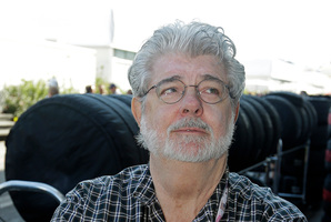 George Lucas has popped the question to his partner of seven years. File Photo / AP
