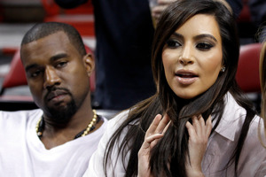 Kanye West announced on Sunday that the pair are expecting a child together. Photo / AP
