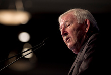 Sir Ron Brierley director at the Guinness Peat Group. Photo / Natalie Slade 