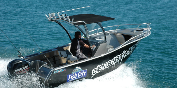 A passivelivebait tank, a flooding keel chamber and a ballast tank make the FC600 CC a very smart fishing-oriented centre console. Photo / Supplied